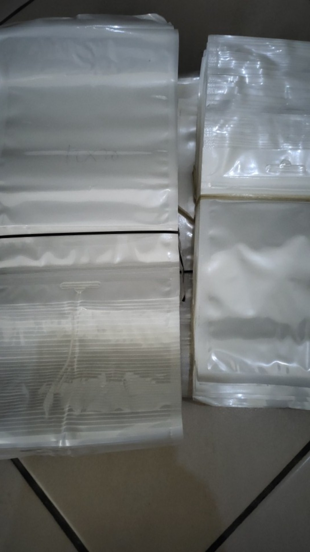 Plastik Klip / Plastik Ziplock Putih 12x20 Cm Plastik Aksesories Dengan Handle