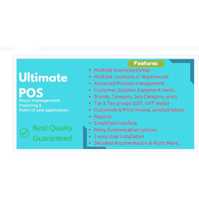 Jual Aplikasi Web Ultimate POS v4.2 Stock Point of Sales Kasir 2021 ...