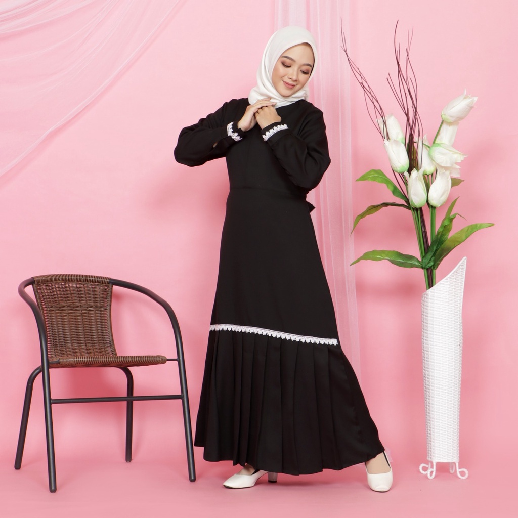 Gamis Hitam Gamis Modern Abaya Hitam Gamis Remaja Gamis Terbaru 20223Abaya Remaja Turkey Gamis Hitam Gamis Putih