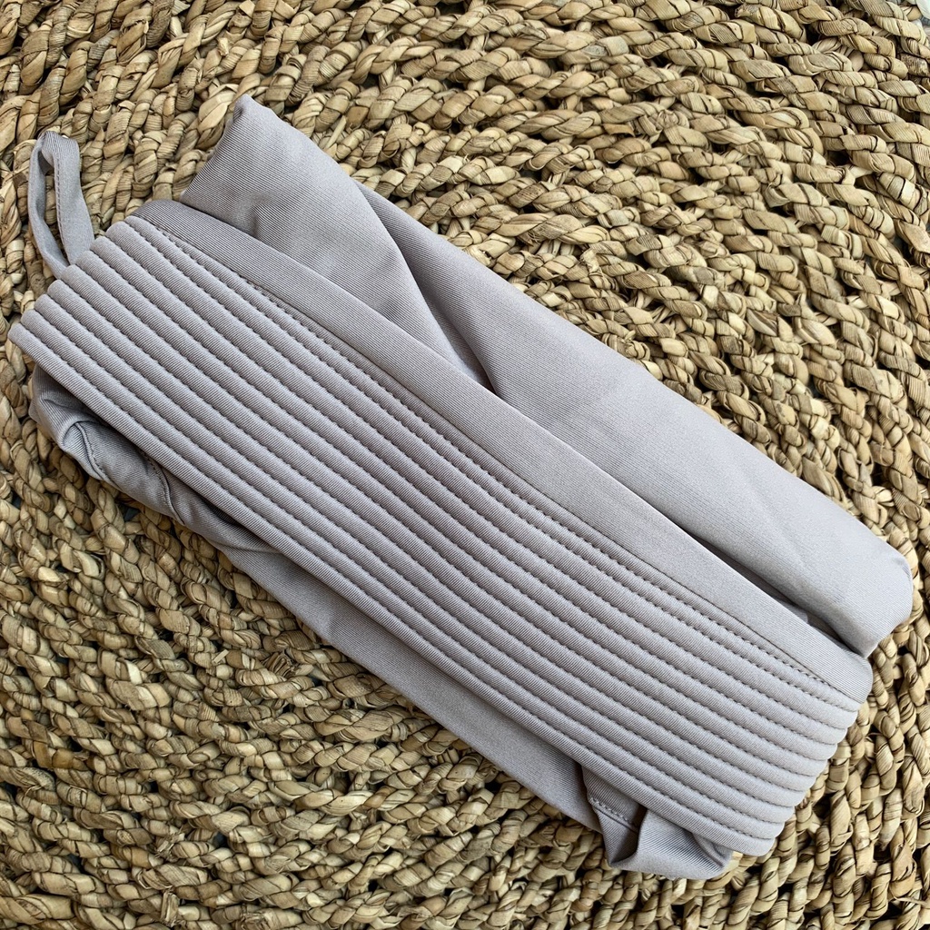 JILBAB ELNIFA SERUT POLOS Part 1-Silver