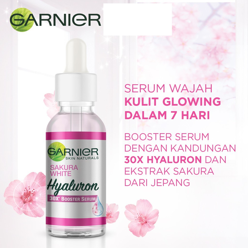 GARNIER SAKURA GLOW 30X HYALURON BOOSTER SERUM 7,5ML (Sachet)