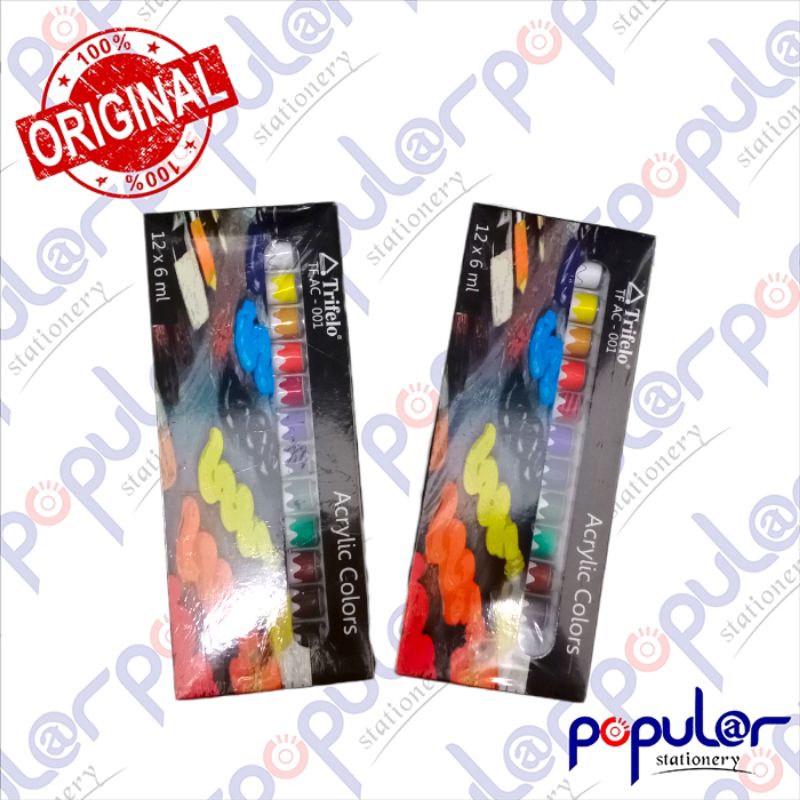 

Cat Acrylic Trifello TFAC - 001 12 Warna