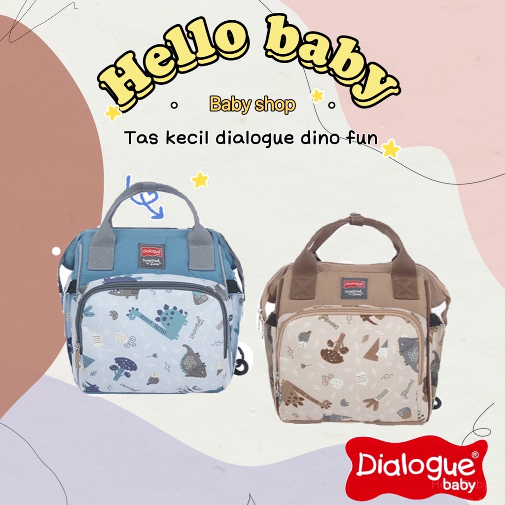 Dialogue Baby Tas Bayi Kecil 3in1 Dino Fun Series - DGT7253