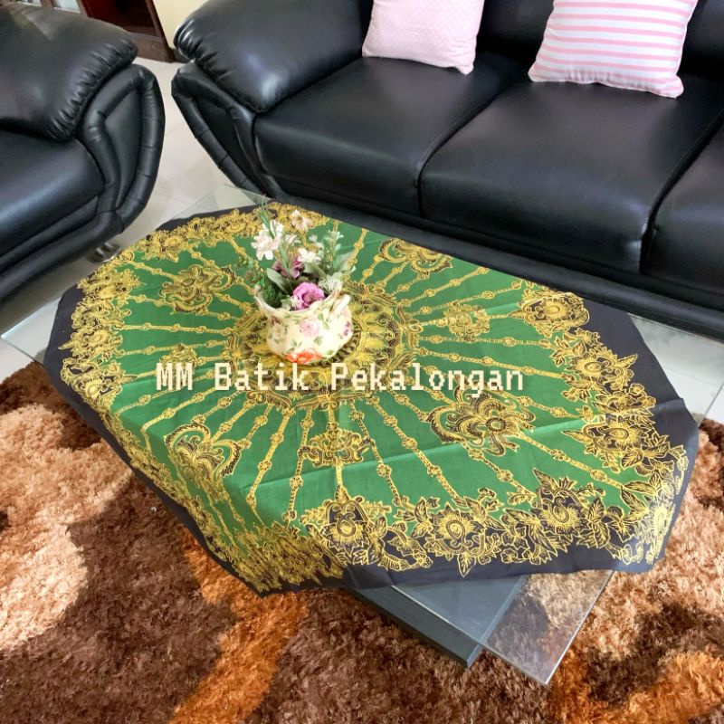 Taplak Meja Batik Motif Bundar Merak Mas