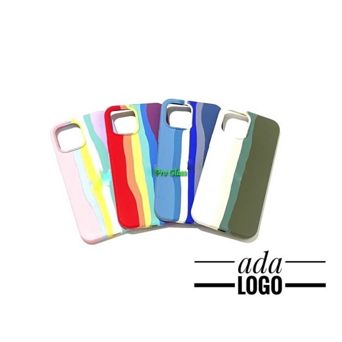 C201.5 IPhone 12 / 12 PRO / 12 Mini / 12 PRO MAX Rainbow Full Silicone Soft Case Silicone