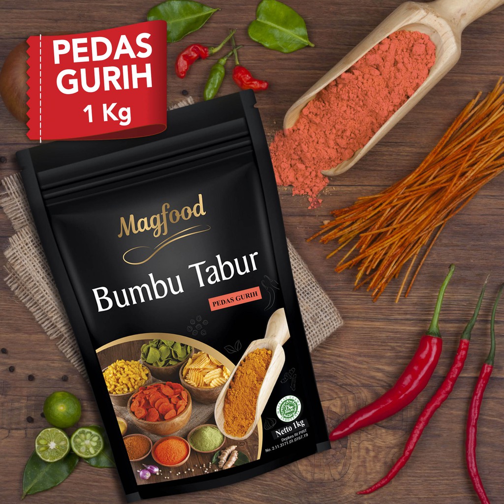 Magfood Bumbu Tabur Pedas Gurih 1 KG