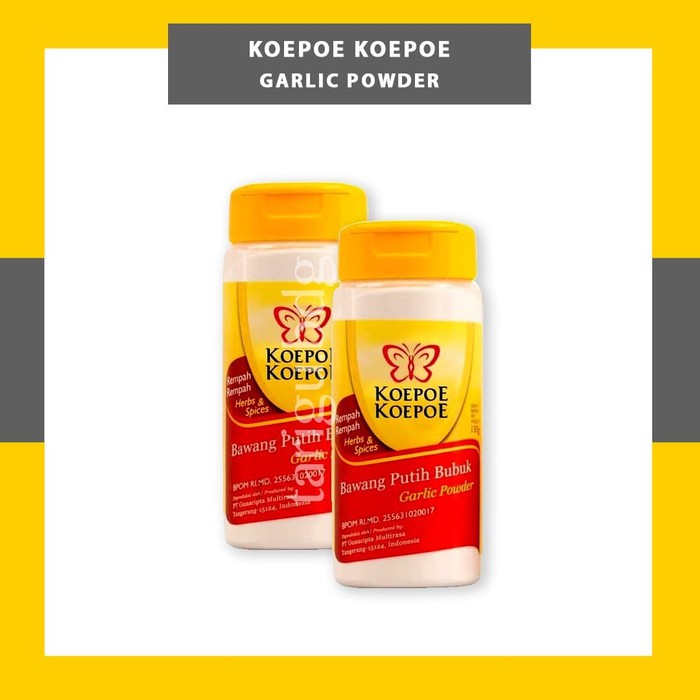 

Jual GARLIC POWDER KOEPOE KOEPOE 130G - BUBUK BAWANG PUTIH BUBUK - GARLIK Terlaris