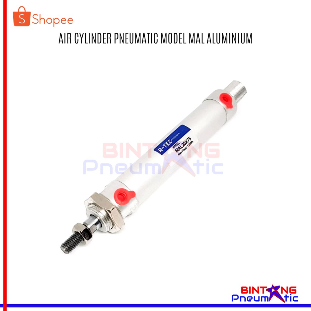 

MAL 20x75 AIR CYLINDER PNEUMATIC R-TEC ALUMINIUM TUBE