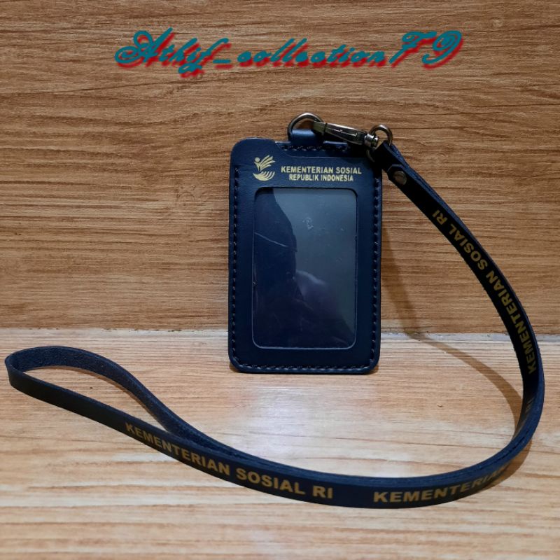 

Tempat Id Card Kemensos Kulit Holder Id Card Kulit Kementerian Sosial Kalung