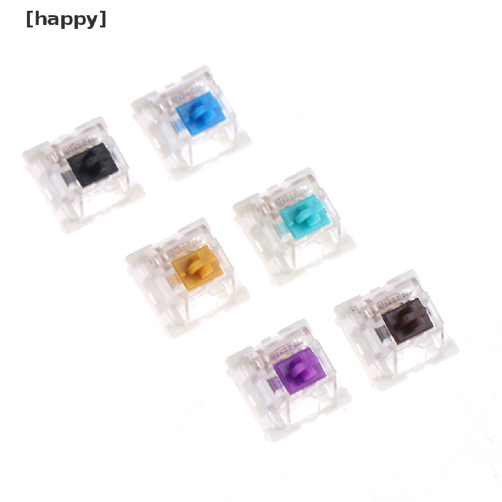 10pcs / Lot Outemu Mx Keyboard Mekanikal 3 Pin Warna Hitam Biru Coklat