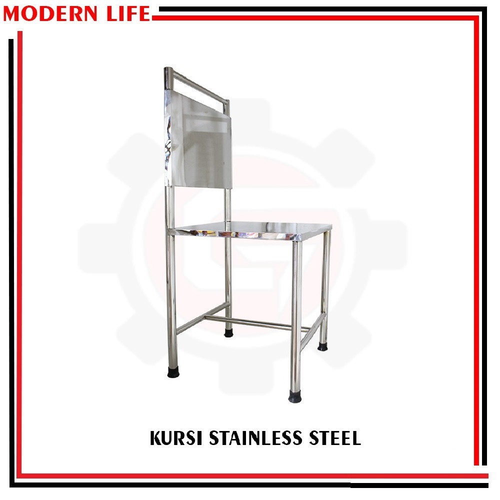 Kursi Stainless Steel / Kursi Makan / Kursi Besar / Kursi Bar