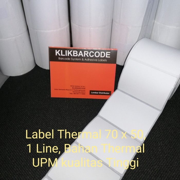 

400 PCS STIKER LABEL DIRECT THERMAL WAHANA LOGISTIK 70x50 | 70 x 50 MM