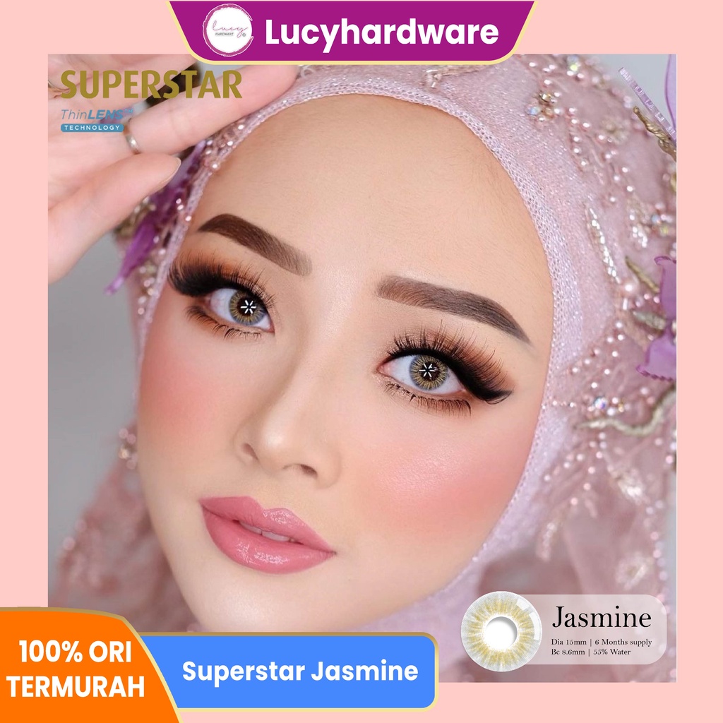 Superstar Jasmine softlens warna bulanan