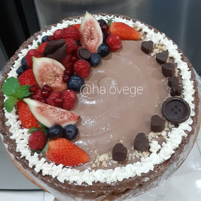 

Fchgtyani Diabetic Friendly - Kue Vegan Raw Vegan- Hazelnut Dark Chocolate Tart
