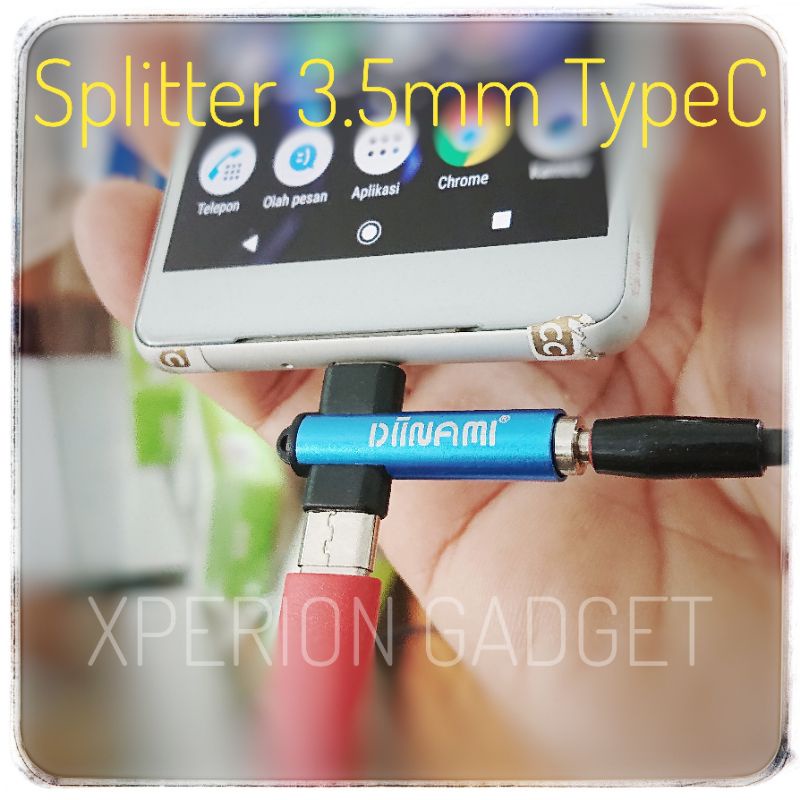 DIINAMI Splitter converter typeC to audio 3.5mm + charging