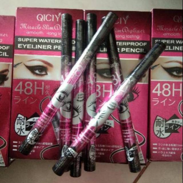 Medan termurah Longlasting Eyeliner super waterproof 48H spidol eyeliner qiciy