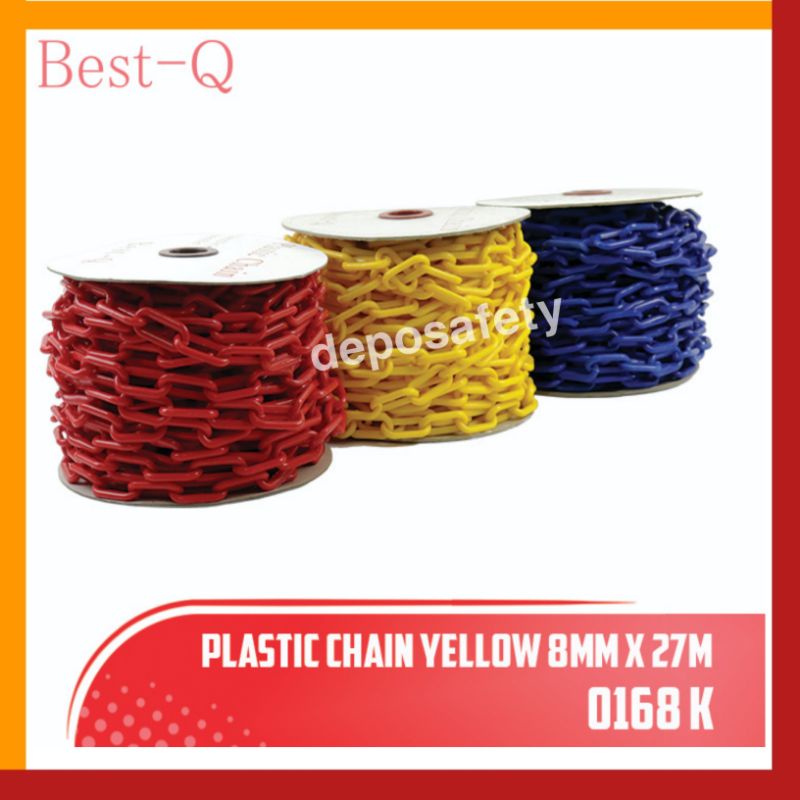 Rantai Plastik 8 Mm X 27 M “BEST-Q” 0168 K - Rantai Penghubung Trafic Cone