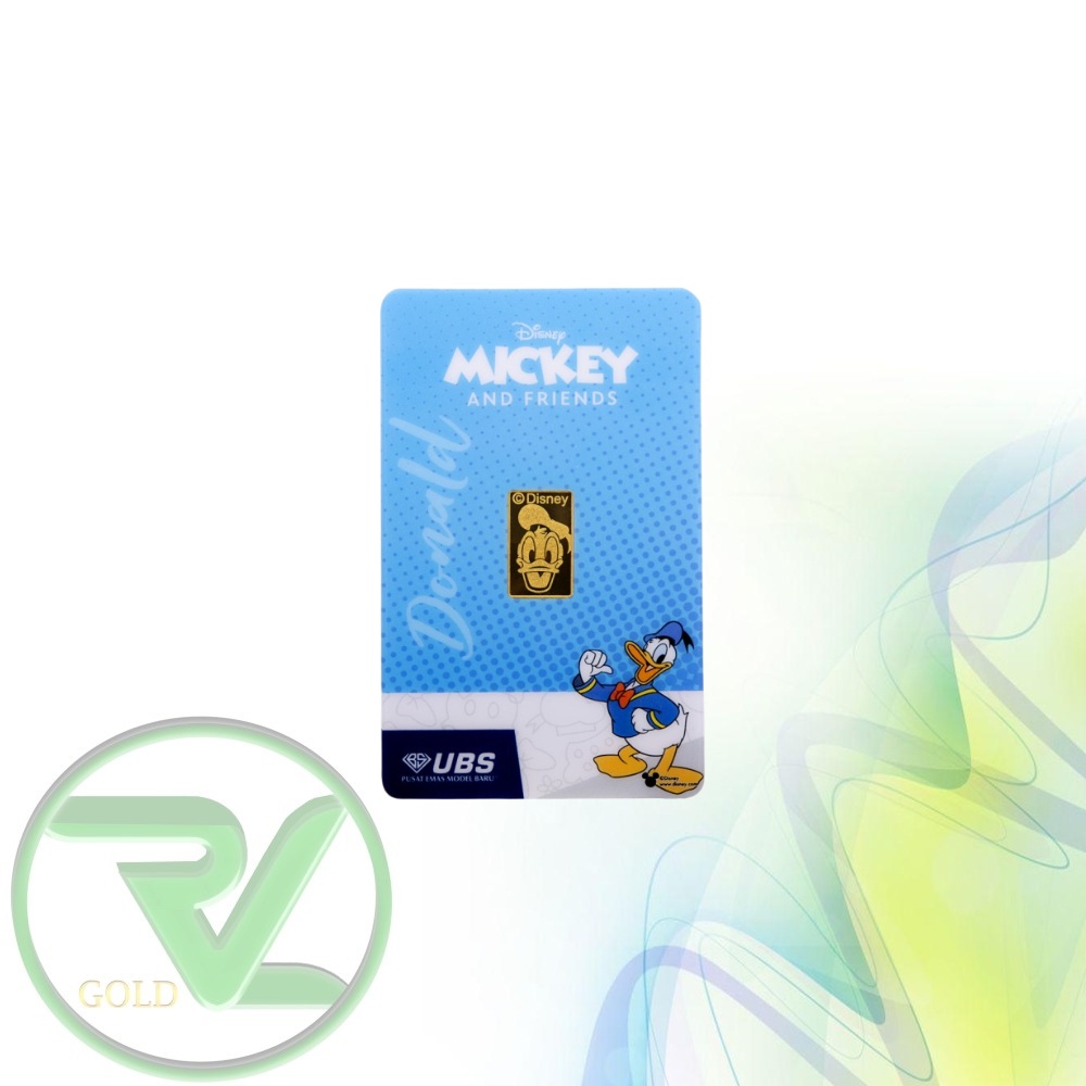 Rvl Gold Emas Logam Mulia Ubs Disney Donald Duck 2gr 2gram