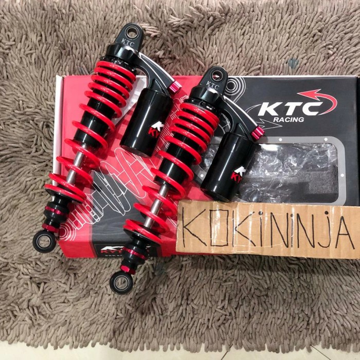 shock ktc extreme xt 08 330mm bebek double klik atas bawah red