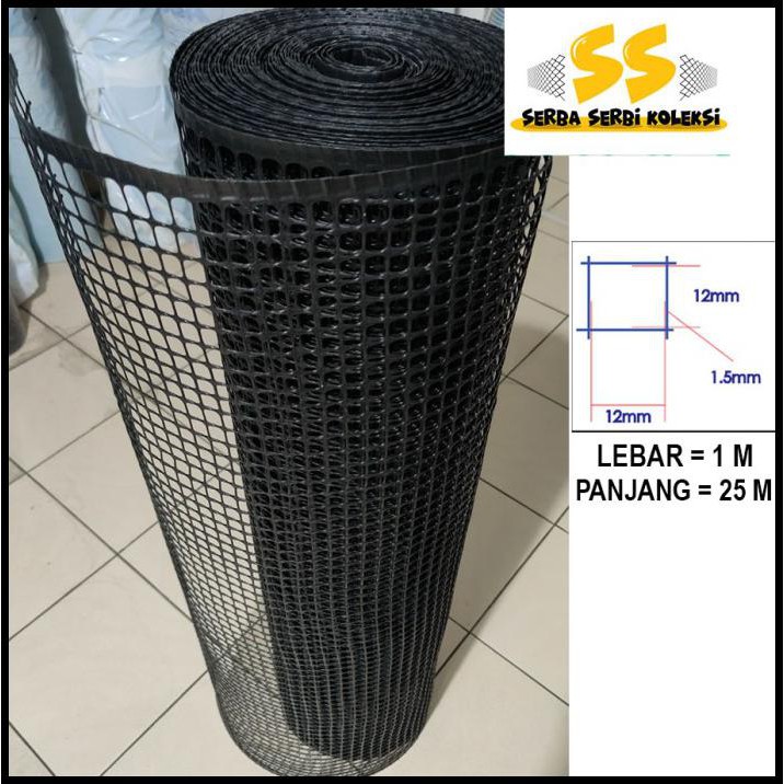 Kawat Jaring Plastik Hdpe Bentuk Kotak 1/2 Inch Per Roll