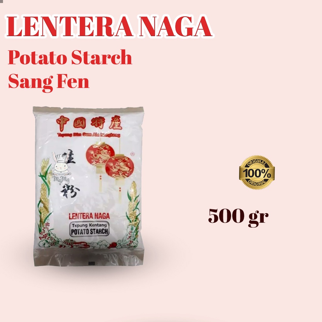 

Potato Starch Lentera Naga/ Tepung kentang/ Tepung Dim-sum 500gr