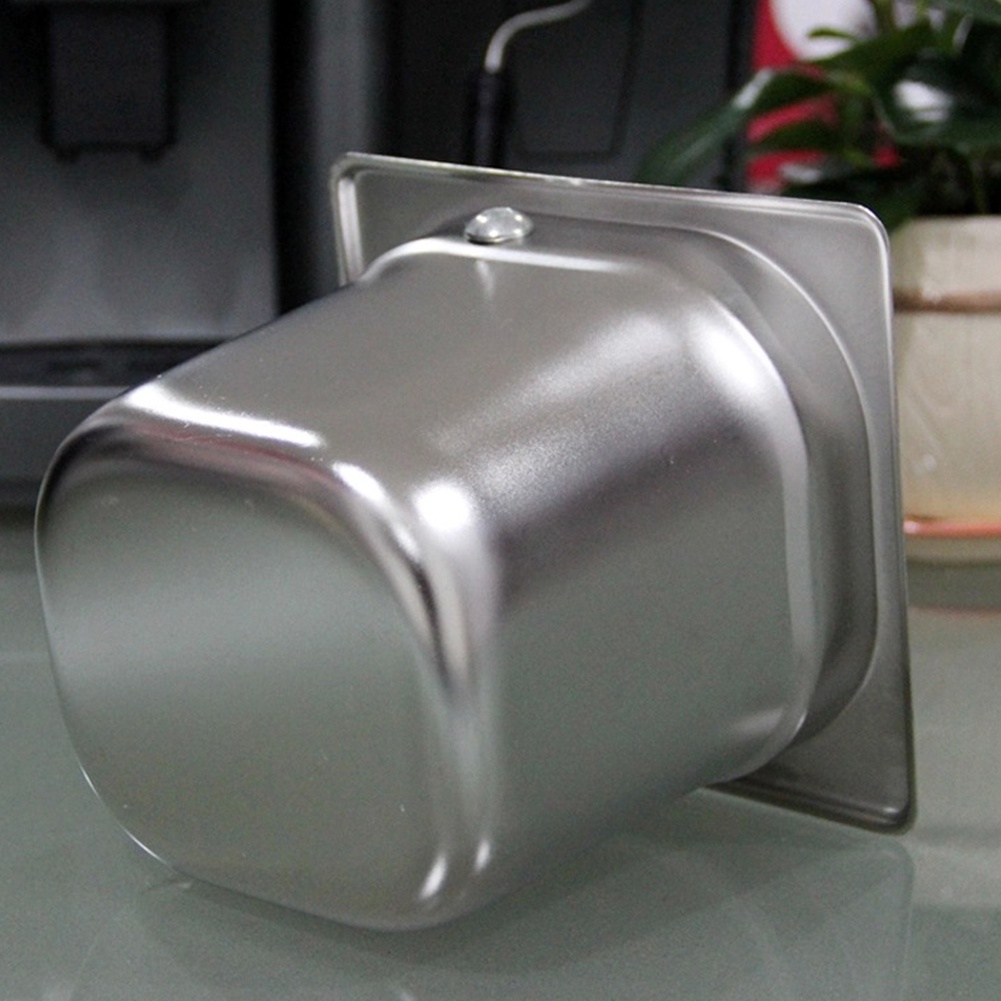 Wadah Kopi Espresso Knock Box Waste Container 17cm - Silver