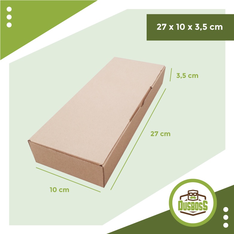 

Kardus 27 x 10 x 3,5 cm -- Die Cut
