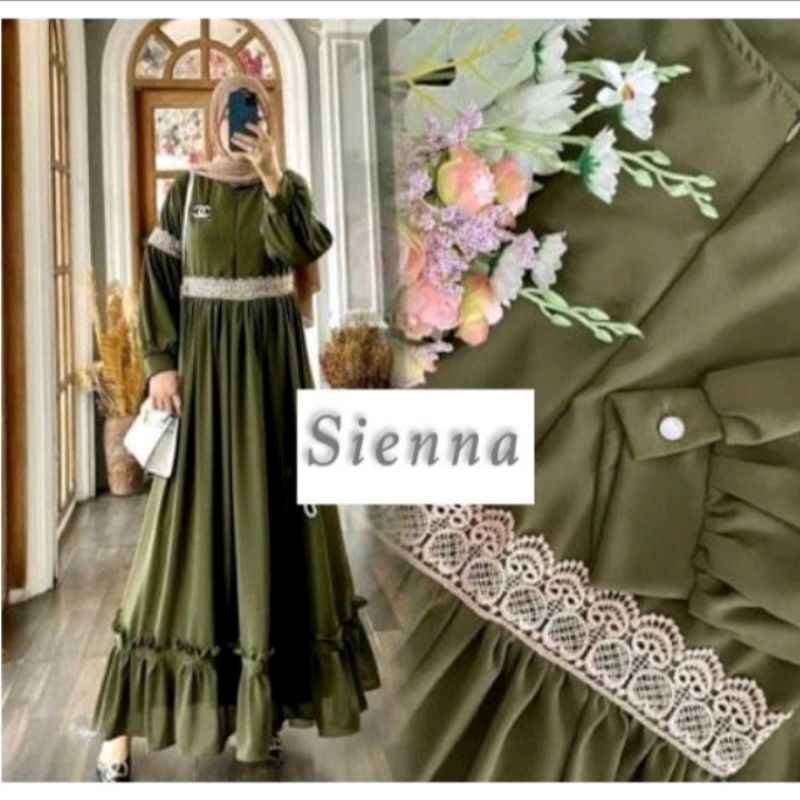 baju syari sienna dress muslimah gamis lebaran fashion ori