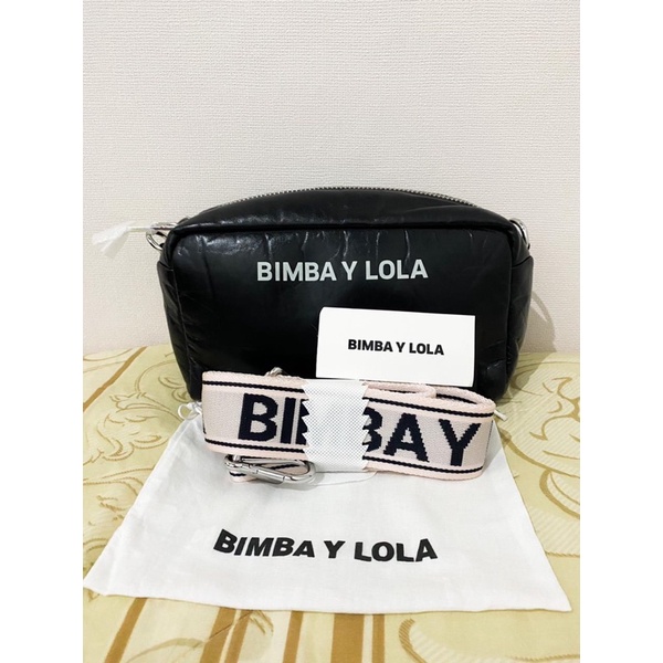BIMBA Y LOLA BLACK LEATHER