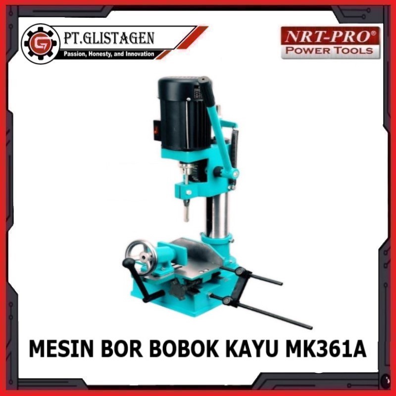 Mesin Bor Bobok Kayu Mortising Chisel Bor Duduk Tatah Pahat NRT MK361A