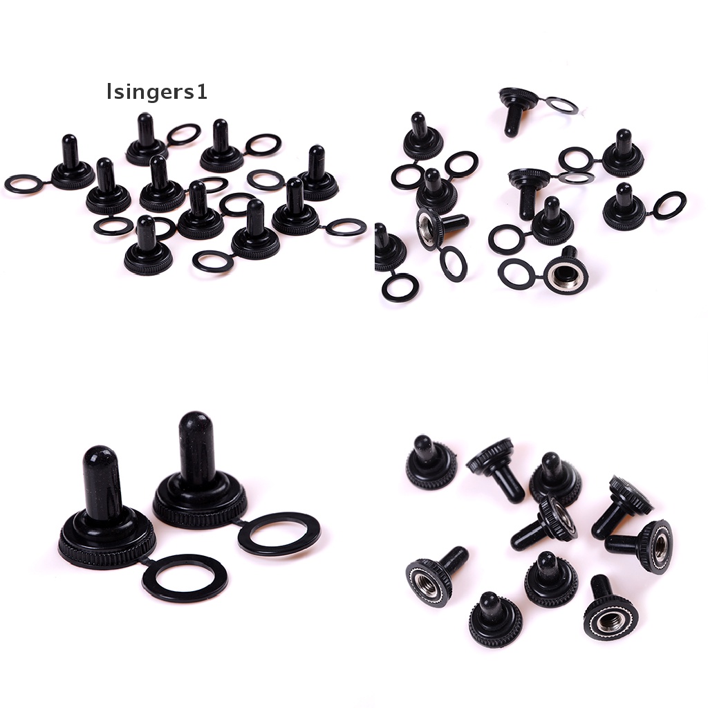 (lsingers1) 10pcs Toggle Switch Diameter 12mm Tahan Air Bahan Karet