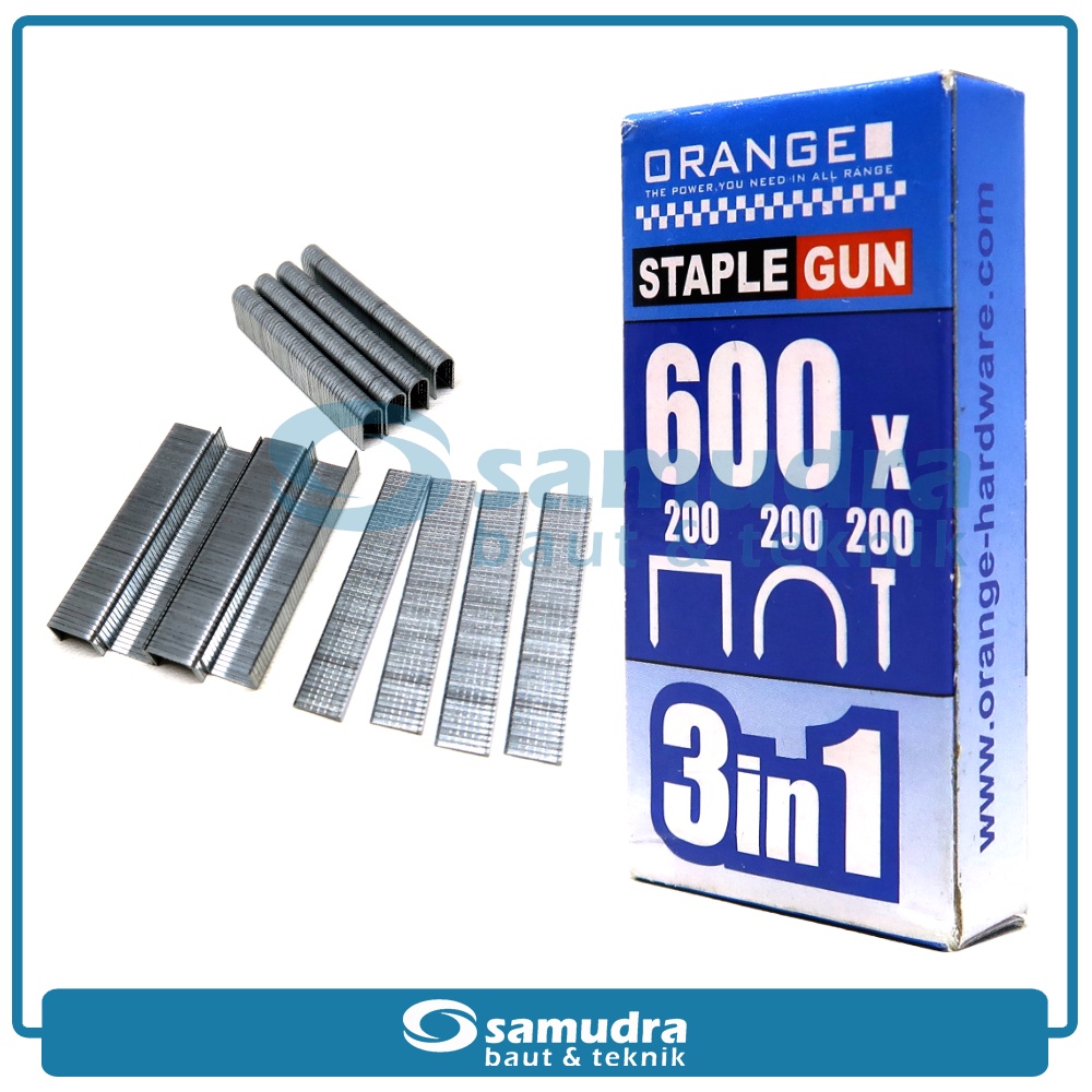 

ORANGE Refill Staple Gun 3 in 1 Isi Ulang Staples Tembak 3 Way Hekter