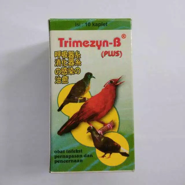 Obat pernafasan dan pencernaan hewan Trimezyn B PLUS