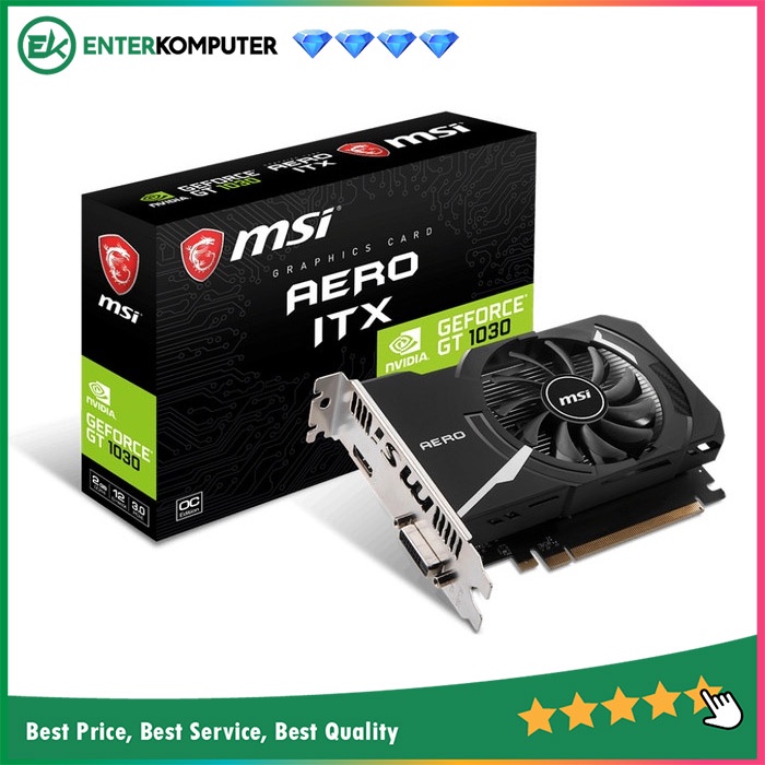 MSI GeForce GT 1030 2GB DDR4 - AERO ITX 2GD4 OC