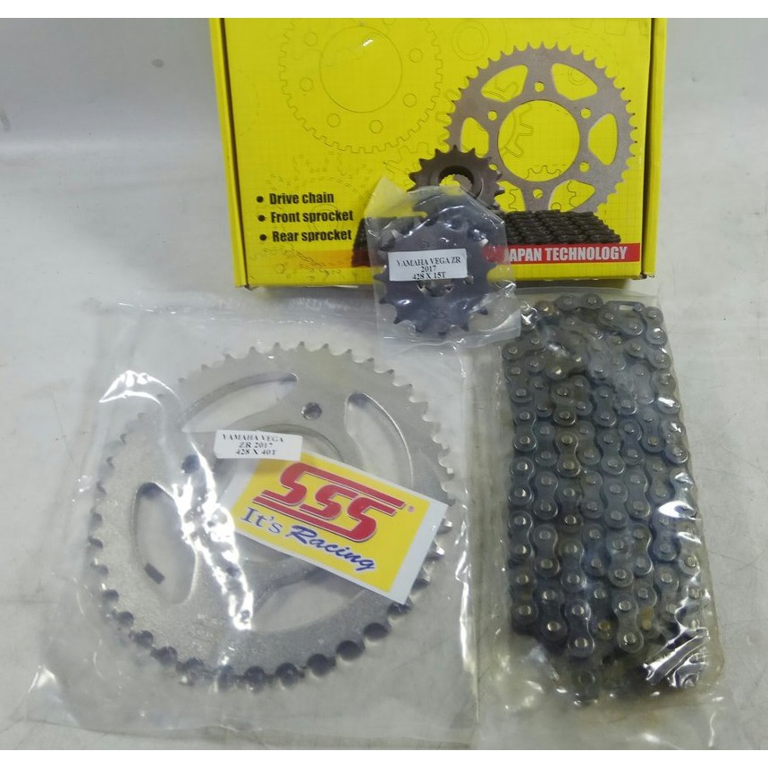 GEARSET SSS VEGA / ZR - GIR SET YAMAHA VEGA / ZR 428 SSS - GEARSET VEGA / ZR / JUPITER Z1