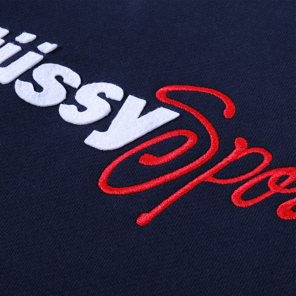 Stussy Sport Embroidered Hoodie Navy