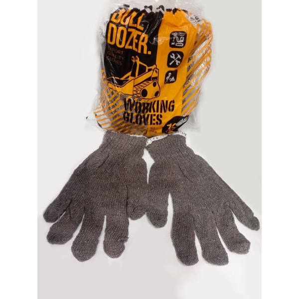 Sarung Tangan Buldozer Hitam Rajut Dewasa