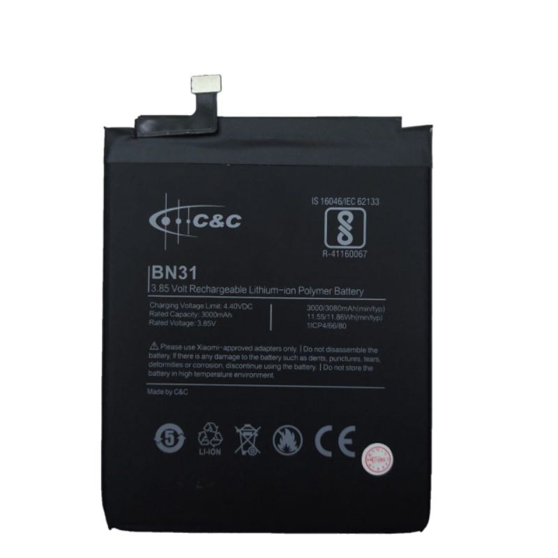 BATERAI BATRE BATTERY XIAOMI REDMI NOTE 5A BN31 MERK C&amp;C
