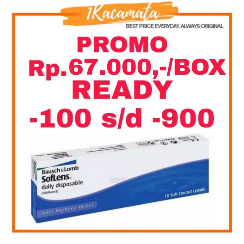 SOFTLENS BENING BAUSCH AND LOMB DAILY ISI 10 KEPING HARIAN