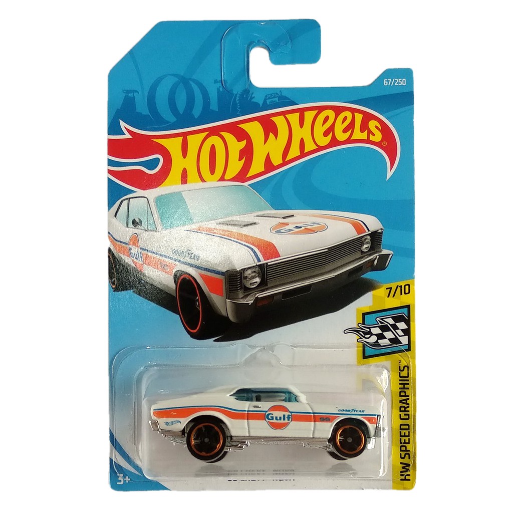 Hot Wheels 68 Chevy Nova Putih HW Speed Graphics Mobil Hotwheels