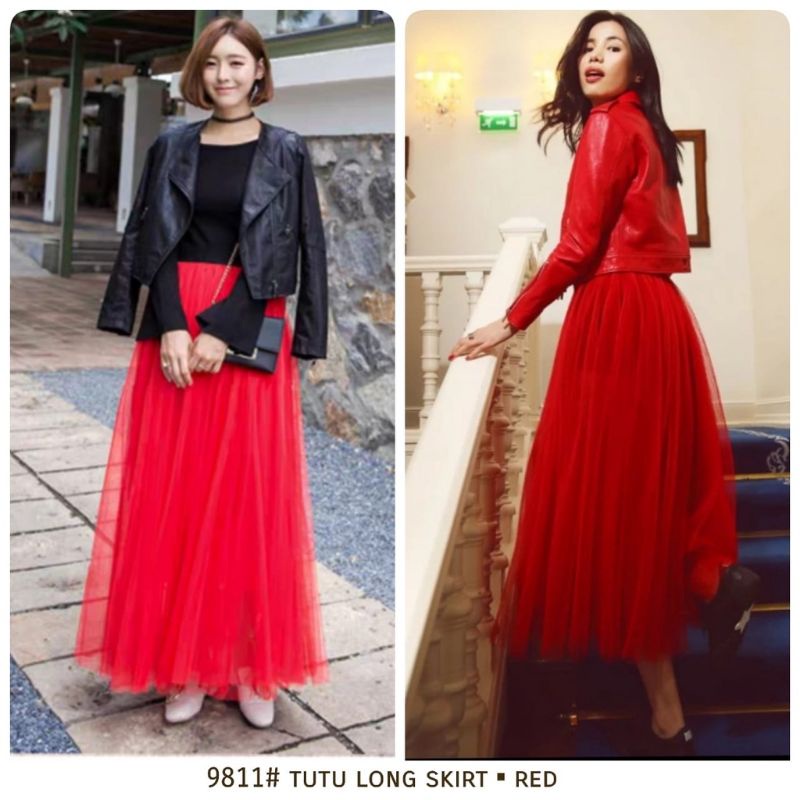 MDLV ~ 9811 TUTU LONG SKIRT ROK TILE ROK KOREA ROK LACE ROK IMPORT ROK TUTU MEKAR FASHION IMPORT