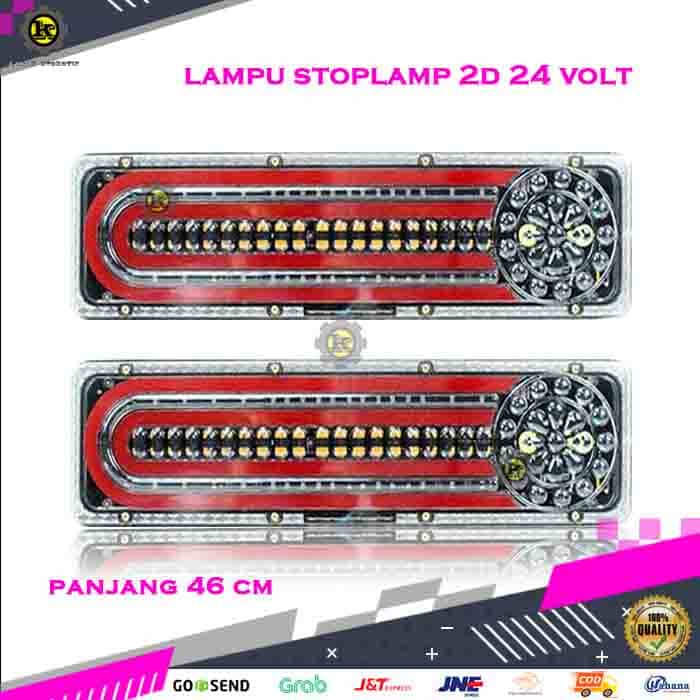 Lampu  Led Stoplamp Belakang RunningRem Mobil Truk 24 Volt