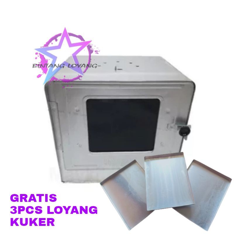 PROMO TERLARIS OVEN BIMA 3 SUSUN GRATIS 3PCS LOYANG KUE KERING OVEN KOMPOR OVEN TANGKRING