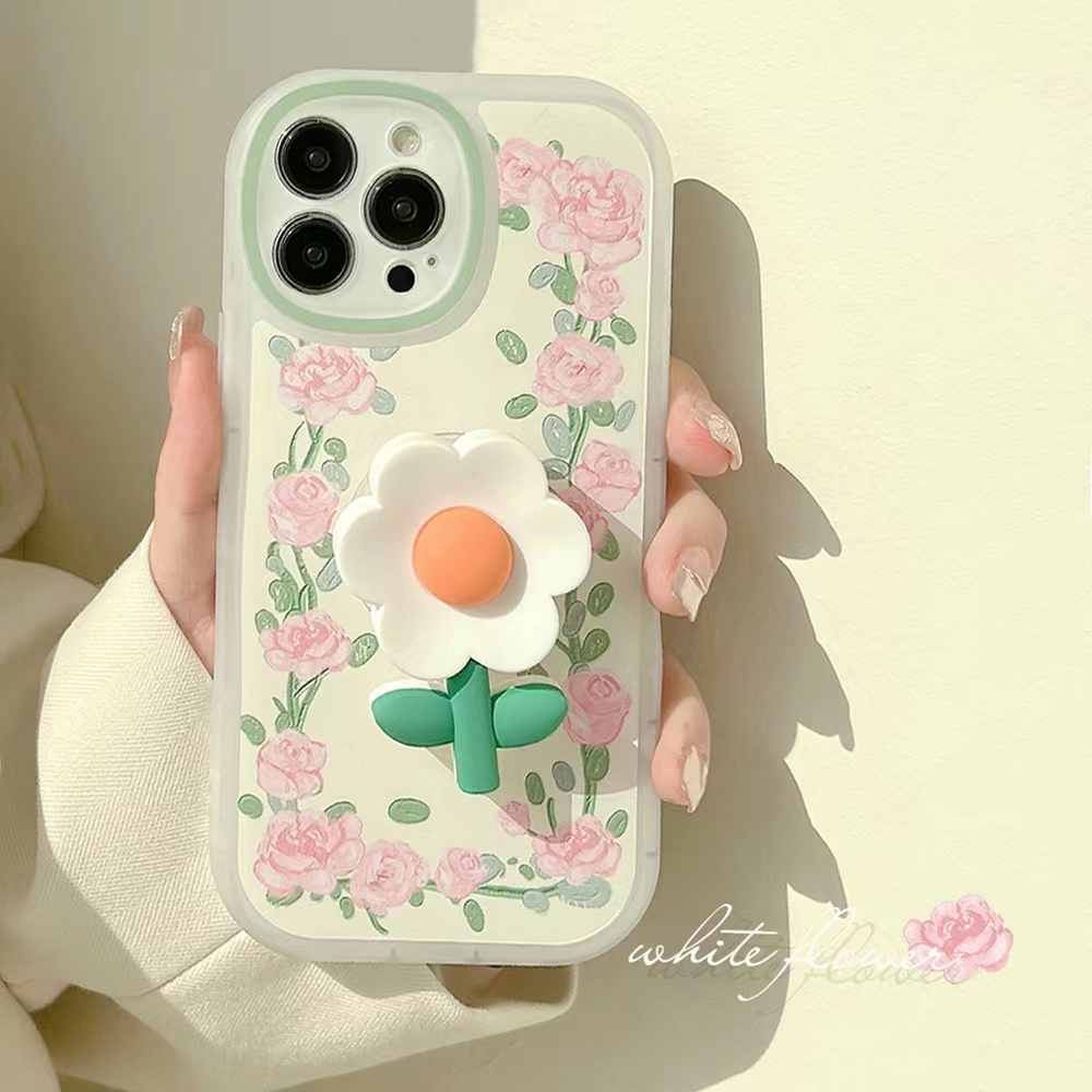 Case Bahan Tpu Motif Bunga Untuk iPhone 13pro 13prm 11 7Plus 8Plus Xr XS 13 12pro Max