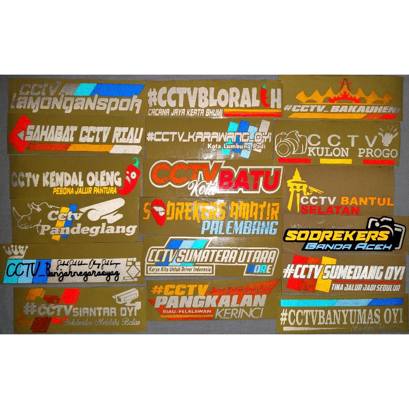 Sticker cctv truk Stiker cctv  truckmania cutting Nyala (Bijian)-3