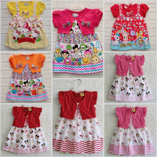 ALICE Dress rok rompi HELLO KITTY TSUM-TSUM