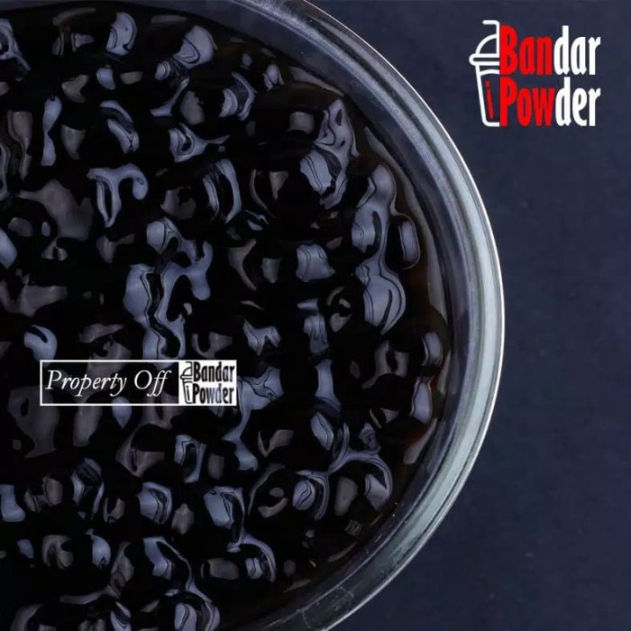 

f0fjhubfe00 Jet Black Tapioca Pearl 1Kg - Topping Minuman Bubble Drink - Buble DsGk