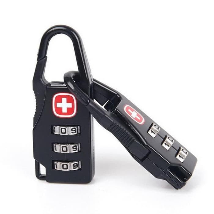 Gembok Koper Swiss Kombinasi Password Code Lock