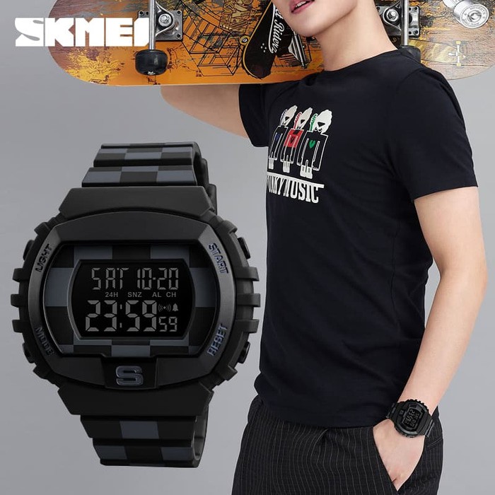 SKMEI 1304 Original Jam Tangan Pria Sport  Water Resist - ARMY GREEN