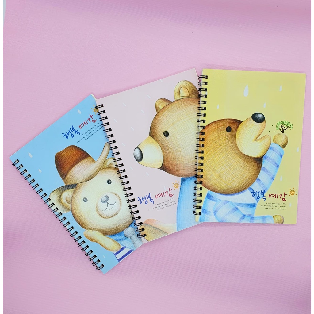 

Buku Tulis Spiral A5/ Notebook lucu karakter hewan